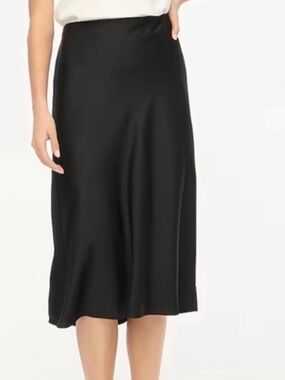 J. Crew Gwyneth Satin Midi Slip Skirt | Size Medium